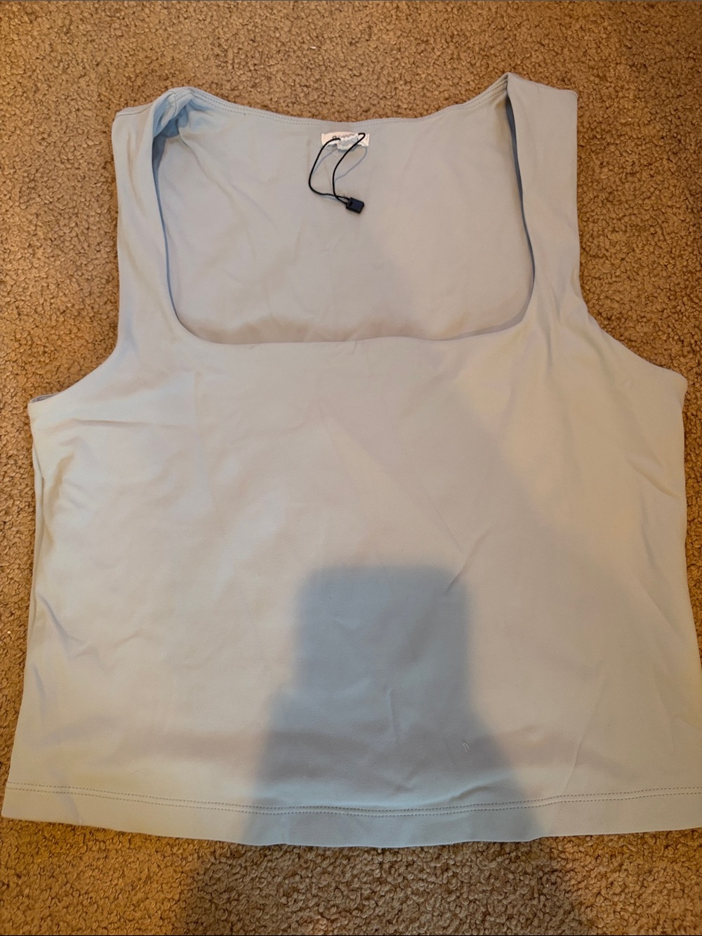 Garage Women's Pale Blue Square Neck Tank